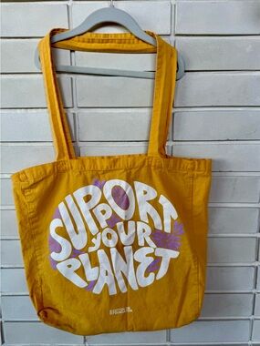 Cotton On Foundation Tote Bag * Support Your Planet * Mustard Yellow